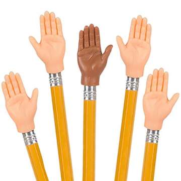 Mcphee Finger Hands for Finger Hands (5 Assorted Color Finger Hands Bulk)