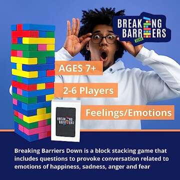 Breaking Barriers Down - Social Skills Games and Therapy Games, A Feelings Game for Kids That Develops Emotion Regulation and Explores Anger, Sadness, Fear and Joy