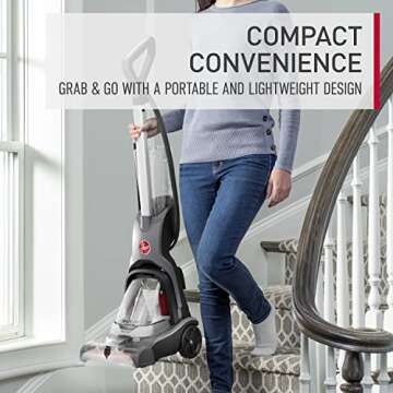 Hoover PowerDash Pet Advanced Compact Carpet Cleaner Machine with Above Floor Cleaning, Lightweight Carpet Shampooer Machine, Pair with a Hoover Carpet Cleaner Solution for a Bright, Refreshed Home