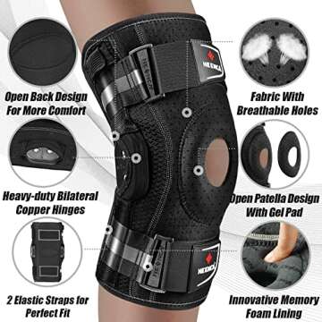 Knee Pain Relief with NEENCA Adjustable Brace