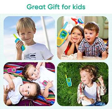 Obuby Toys for 3-12 Year Old Boys Girls Walkie Talkies for Kids 22 Channels 2 Way Radio Gifts with Backlit LCD Flashlight 3 KMs Range Gift Toy for Boy Girl to Outside Adventure