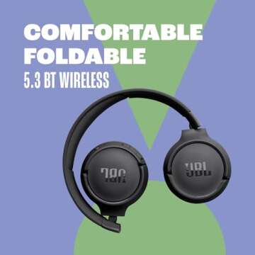 JBL Tune 520BT Wireless Headphones - 57H Battery