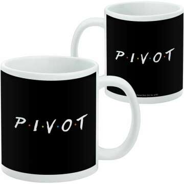 GRAPHICS & MORE Friends PIVOT Ceramic Coffee Mug, Novelty Gift Mugs for Coffee, Tea and Hot Drinks, 11oz, White