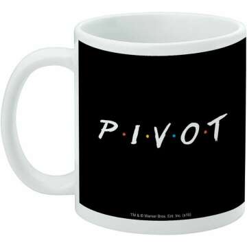 GRAPHICS & MORE Friends PIVOT Ceramic Coffee Mug, Novelty Gift Mugs for Coffee, Tea and Hot Drinks, 11oz, White