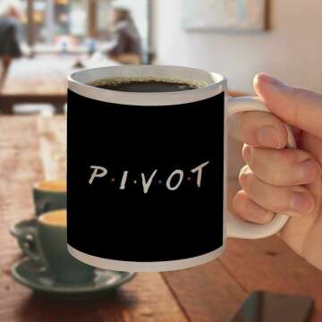 GRAPHICS & MORE Friends PIVOT Ceramic Coffee Mug, Novelty Gift Mugs for Coffee, Tea and Hot Drinks, 11oz, White