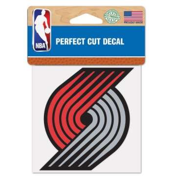 Portland Trail Blazers Perfect Cut Color Decal 4" x 4" ASFS