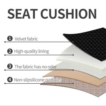 FIOQE Universal Seat Cushion - Black Full Back Comfort