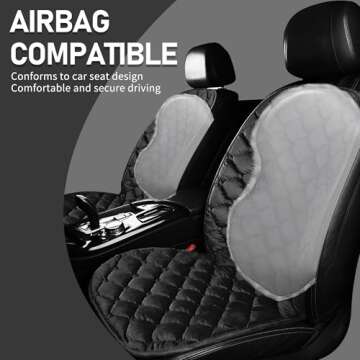 FIOQE Universal Seat Cushion - Black Full Back Comfort