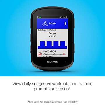 Garmin Edge 540, Compact GPS Cycling Computer with Button Controls, Targeted Adaptive Coaching, Advanced Navigation and More