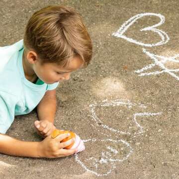 Sunny Days Entertainment, LLC. Ice Cream Chalk Set, 3 Piece Jumbo Sidewalk Chalk, Washable, Non-Toxic For Arts and Crafts for Kids Ages 3+