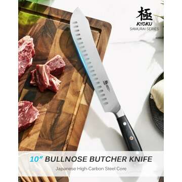 Samurai Series 10" Butcher & 12" Slicing Knife Set