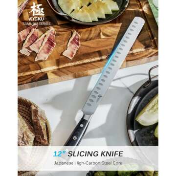 Samurai Series 10" Butcher & 12" Slicing Knife Set