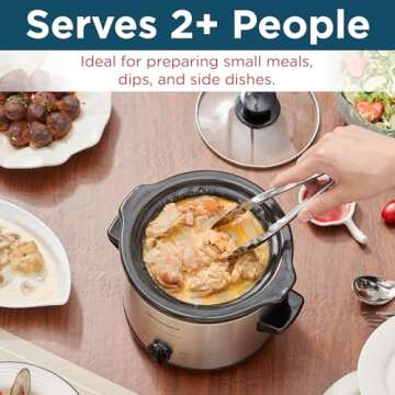 Elite Gourmet MST-250XS Electric Slow Cooker 1.5 Quart