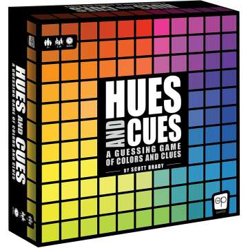 HUES and CUES | Vibrant Color Guessing Game Perfect for Family Game Night | Connect Clues and Colors Together | 480 Color Squares to Guess from | Award-Winning Board Game | 3-10 Players | Ages 8+