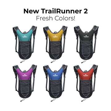 TETON Sports Trailrunner Hydration Backpacks– Hydration Backpack for Hiking, Running, Cycling, Biking, 2L Hydration Bladder Included