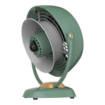 Vintage Vornado VFAN Jr. Green Air Circulator Fan