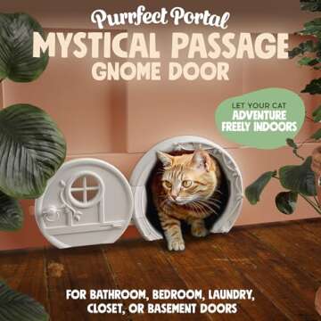 Gnome Door Cat Door - Spacious & Stylish Interior Pet Access