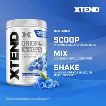 Scivation BCAA 7G Muscle Recovery - Blue Raspberry