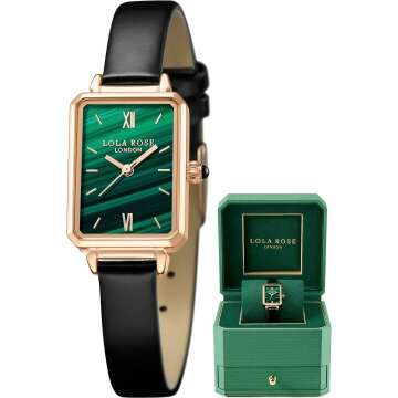 Lola Rose Dainty Women's Watch with Malachite Dial