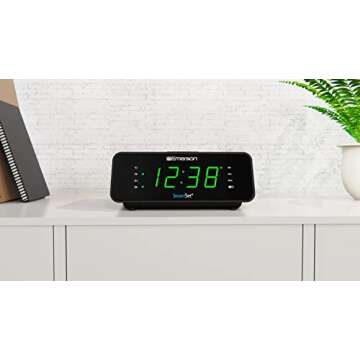 Emerson SmartSet Dual Alarm Clock Radio with LED Display & Sleep Timer