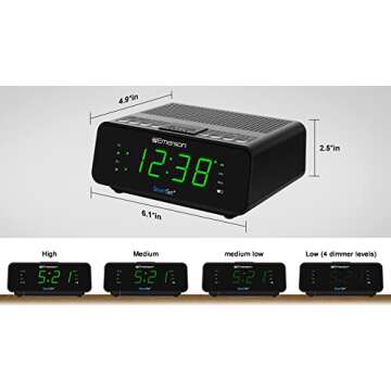 Emerson SmartSet Dual Alarm Clock Radio with LED Display