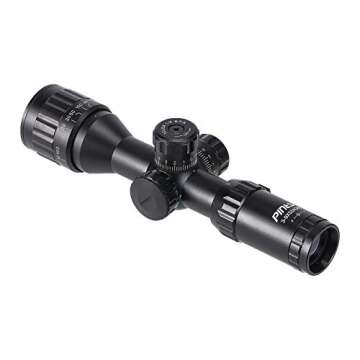 Pinty 3-9X32 AO Mil-Dot Tactical Rifle Scope Optics Optical Scope for Hunting with Aircraft-Grade Aluminum Alloy Tube, Waterproof Fog Proof