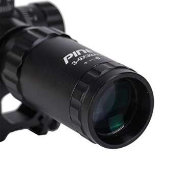 Pinty 3-9X32 AO Mil-Dot Tactical Rifle Scope Optics Optical Scope for Hunting with Aircraft-Grade Aluminum Alloy Tube, Waterproof Fog Proof