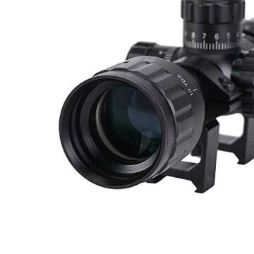 Pinty 3-9X32 AO Mil-Dot Tactical Rifle Scope Optics Optical Scope for Hunting with Aircraft-Grade Aluminum Alloy Tube, Waterproof Fog Proof