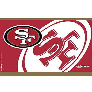 Tervis NFL San Francisco 49Ers Rush Tumbler with Lid, 20 oz Stainless Steel, Silver