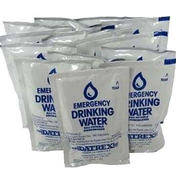 Datrex Emergency Water Packet 4.227 oz - 18 Packs for 3 Day Supply