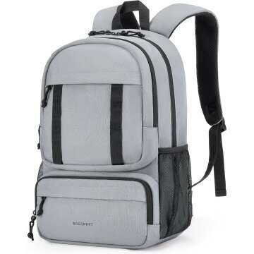 Stylish BAGSMART 15.6" Laptop Backpack - Ergonomic, Lightweight & Multi-Compartment