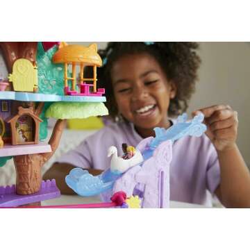 Polly Pocket Doll House with Micro Dolls and Accessories