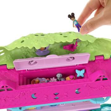 Polly Pocket Doll House with Micro Dolls and Accessories