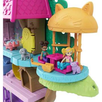 Polly Pocket Doll House with Micro Dolls and Accessories