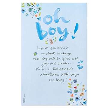 American Greetings Baby Shower Card for Boys