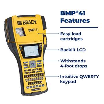 Brady BMP41 Color Printer Electrical Starter Kit (BMP41-KIT-EL), Yellow/Black