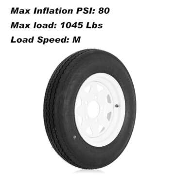 2PK RVpunk Trailer Tire & Wheel Set - Load C