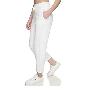 Calvin Klein Performance Women's Calvin Klein Lightweight Lounge Pants, White