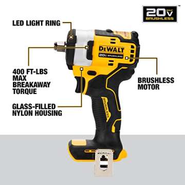 Dewalt 20V MAX Impact Wrench - Powerful Performance