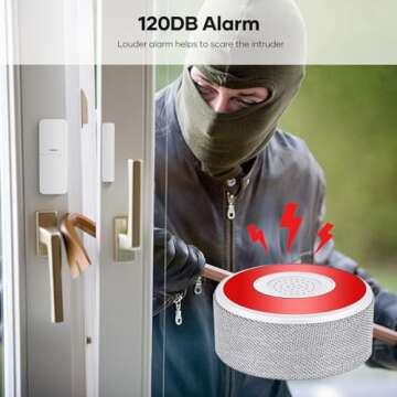 tolviviov Alarm System for Home Security, DIY Door Alarm Security Systems