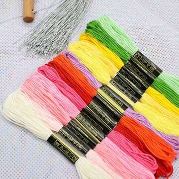 Rainbow Friendship Bracelet String - 50 Skeins