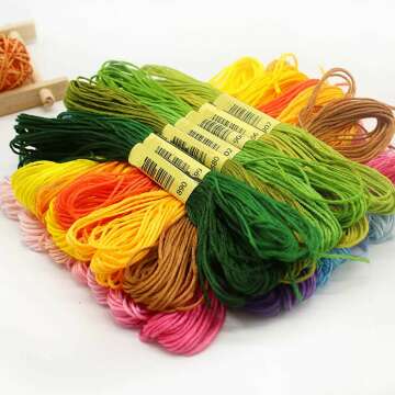 Rainbow Friendship Bracelet String - 50 Skeins