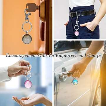 Inspirational Employee Appreciation Keychains Set