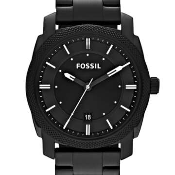 Fossil Men's Black Quartz Stainless Steel Watch