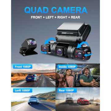 4 Channel Dash Cam with GPS & WiFi - PRUVEEO