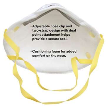 3M 8210 N95 Respirator Pack of 20 - Lightweight Masks