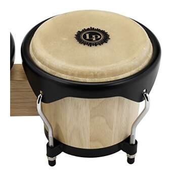 Latin Percussion LP601NY-AW LP City Wood Bongos - Natural 7-inch