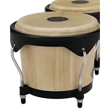 Latin Percussion LP601NY-AW LP City Wood Bongos - Natural 7-inch