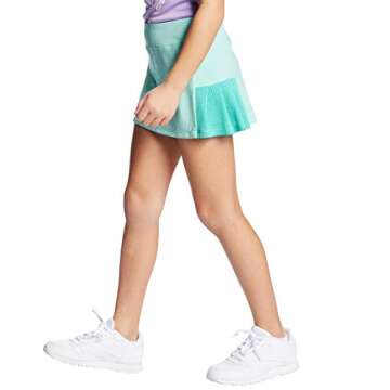 C9 Champion girls Performance Skort Shorts, Waterfall/Portal Teal, Large US