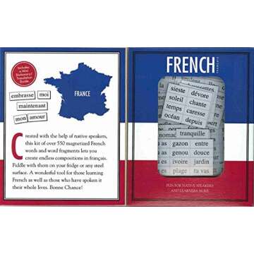 Magnetic Poetry - French Kit - Words for Refrigerator - Write Poems and Letters on the Fridge - Made in the USA